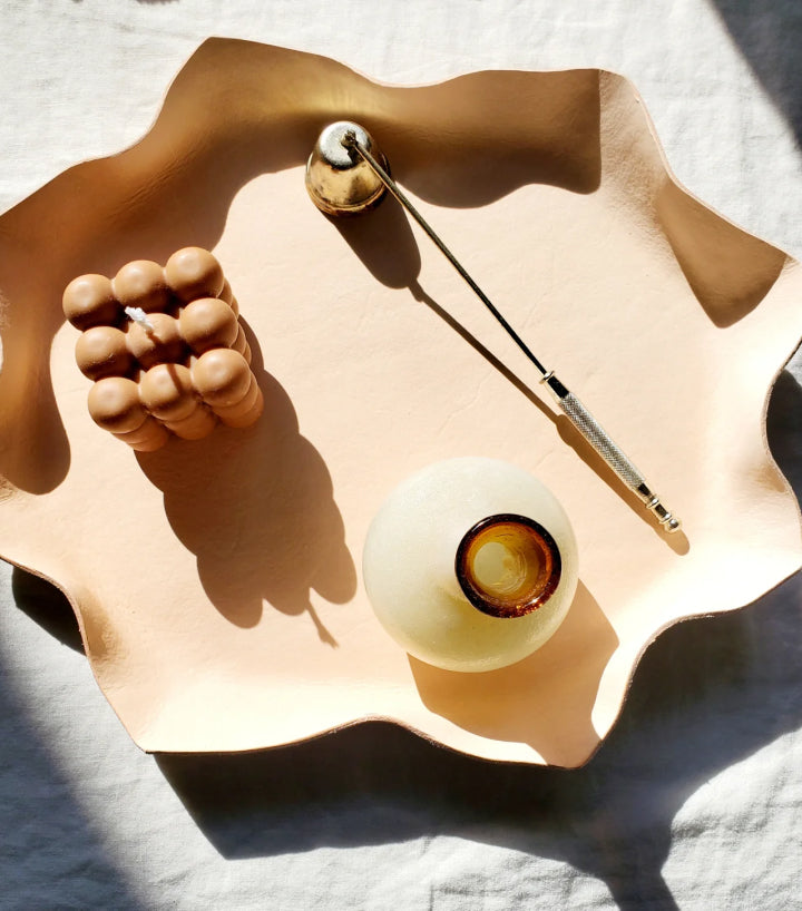 Image of candles in a tray